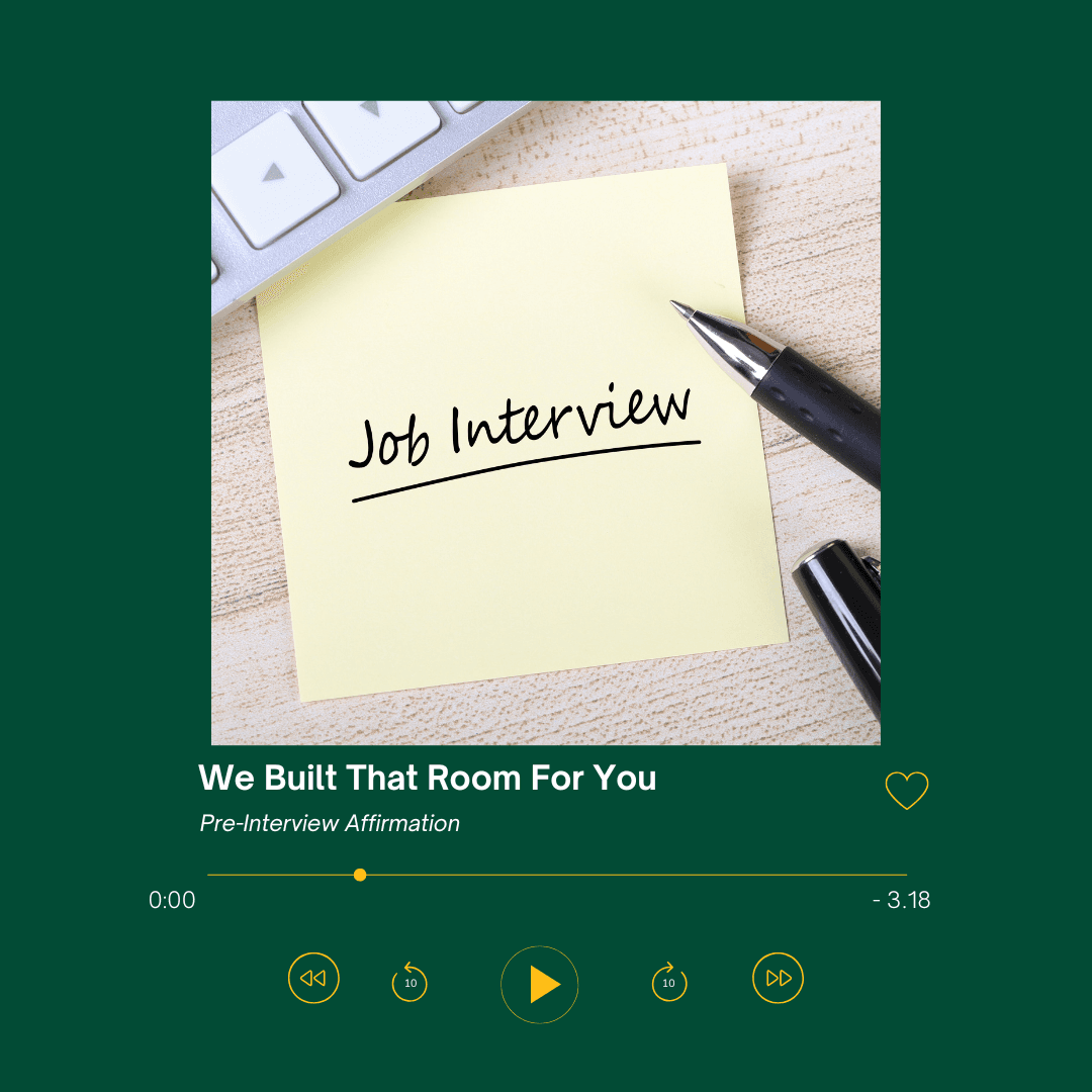 We Built That Room for You Affirmation Recording by Beverly Dines